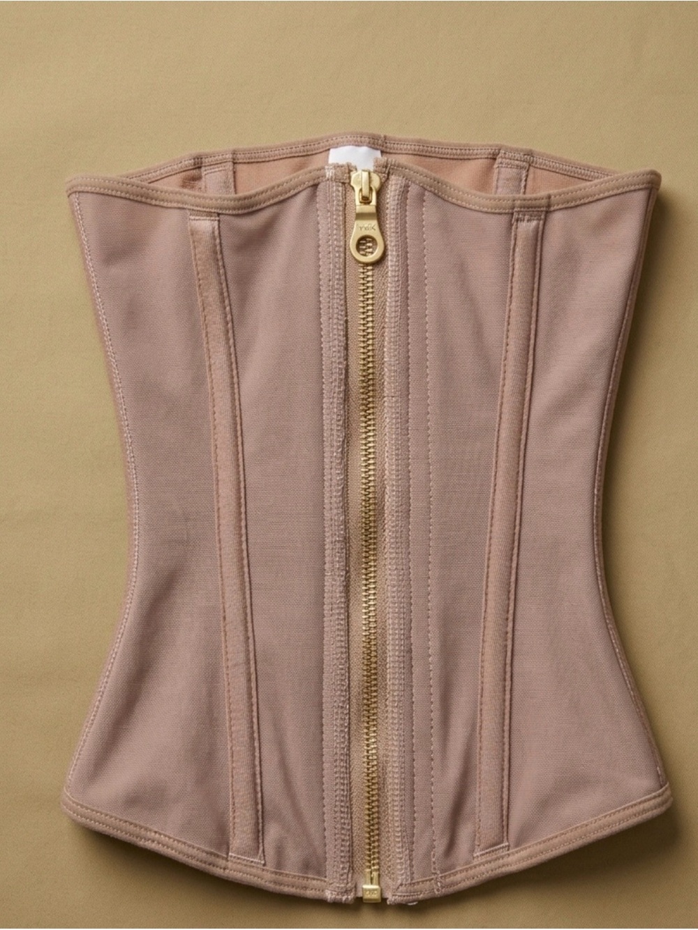 1002 elegant figure Nude Waist Trainer Corset with Front Zip